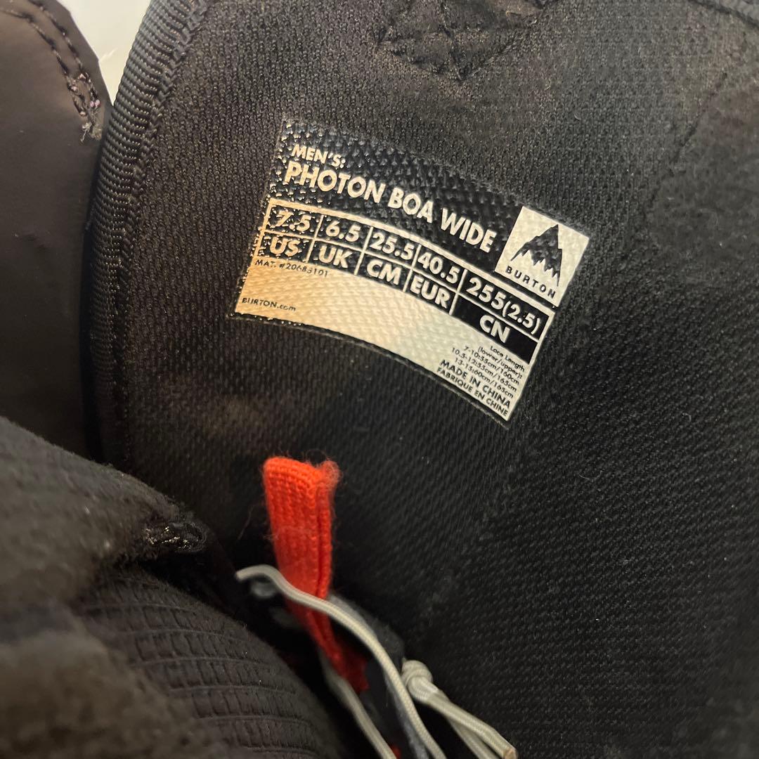 Burton Photon ワイドviolet boa 25.5cm