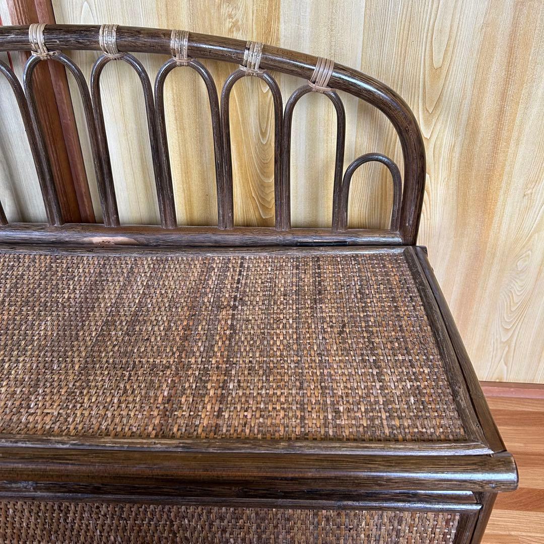 ラタン 籐 ベンチ