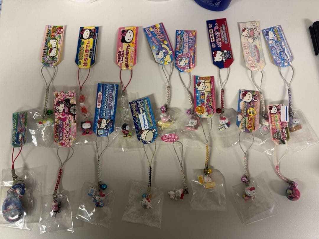 ハローキティ ストラップ 59個 ご当地キティー　平成レトロ　サンリオ