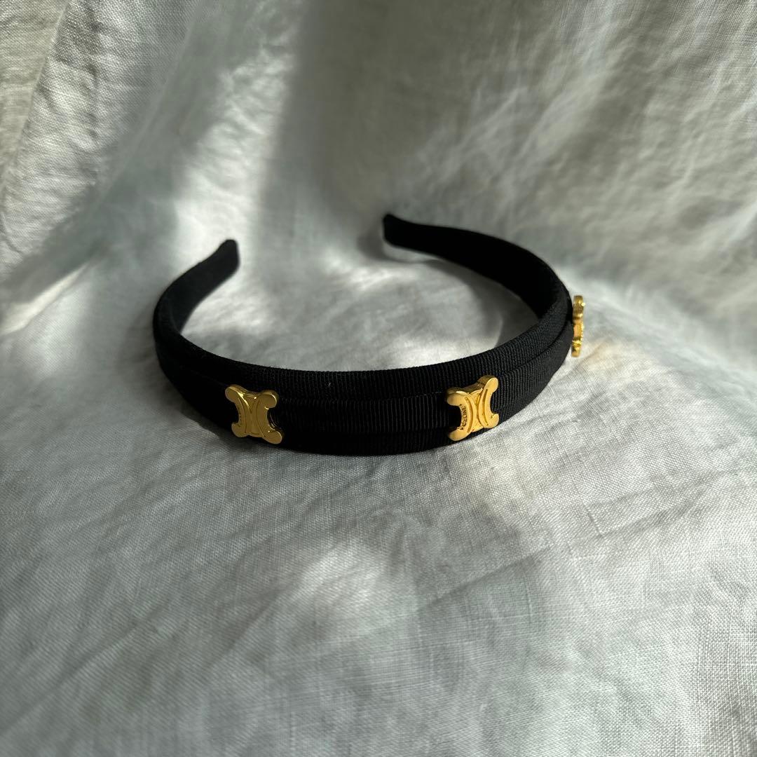 Celine セリーヌ　ヴィンテージ　トリオンフ　マカダム カチューシャ