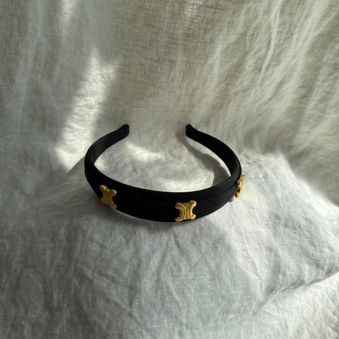 Celine セリーヌ　ヴィンテージ　トリオンフ　マカダム カチューシャ