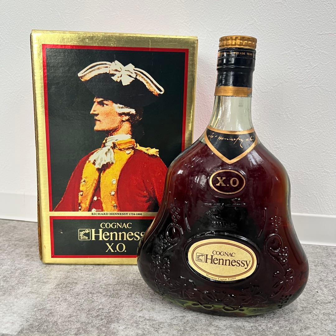 希少 Hennessy X.O ブランデー ヘネシー 金キャップ グリーン