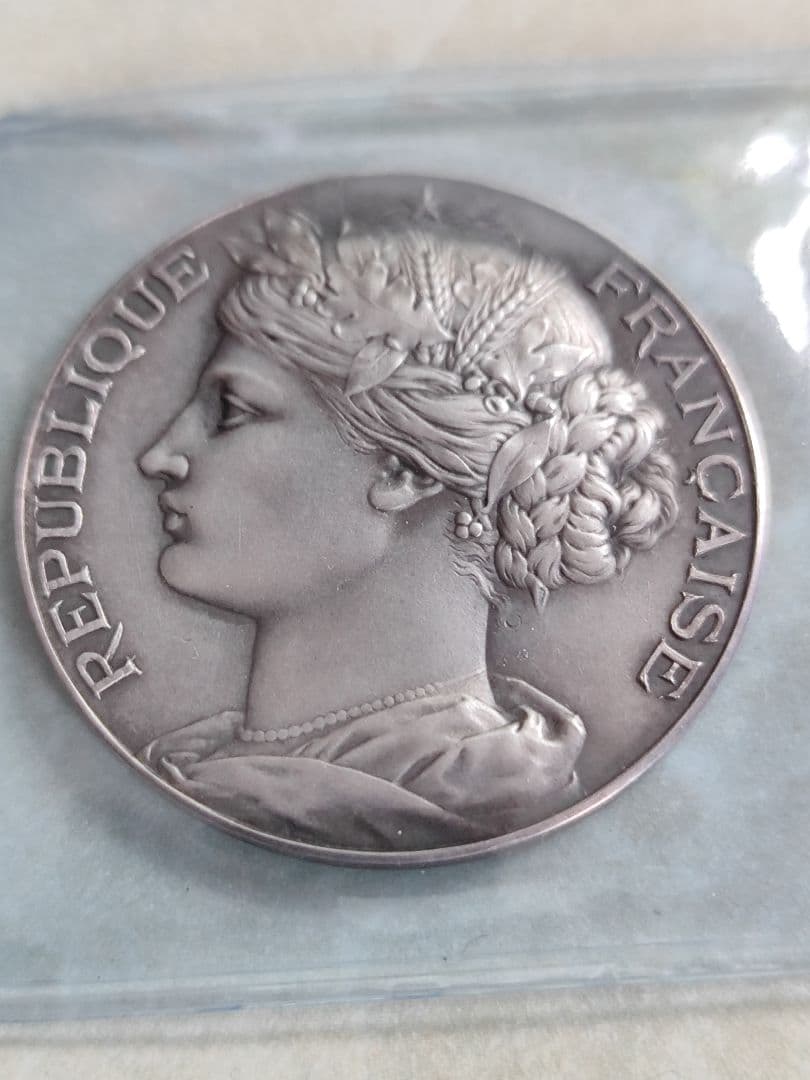 【超レア】1880's フランス マリアンヌ シルバー 銀メダル