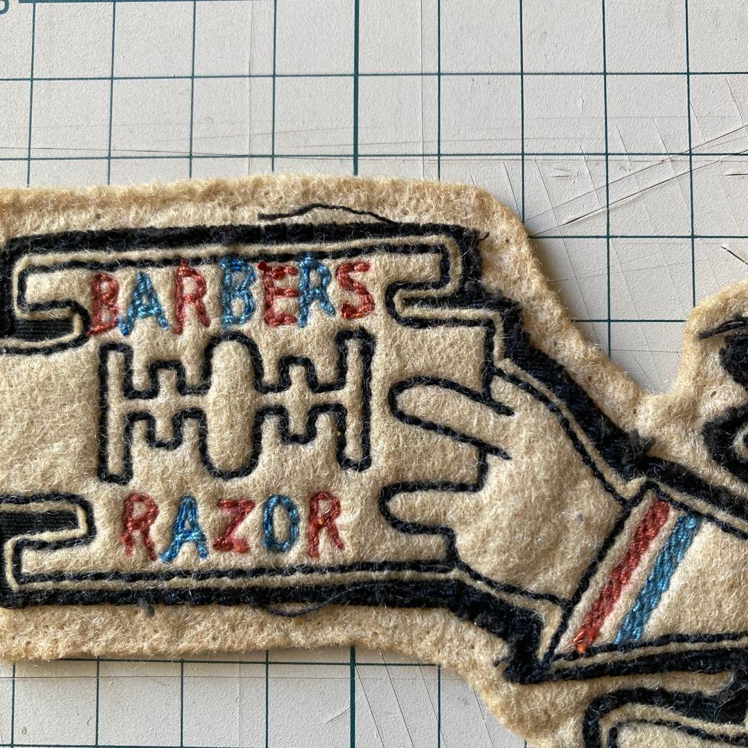 ノースノーネーム north no name フェルトパッチ　BARBERS