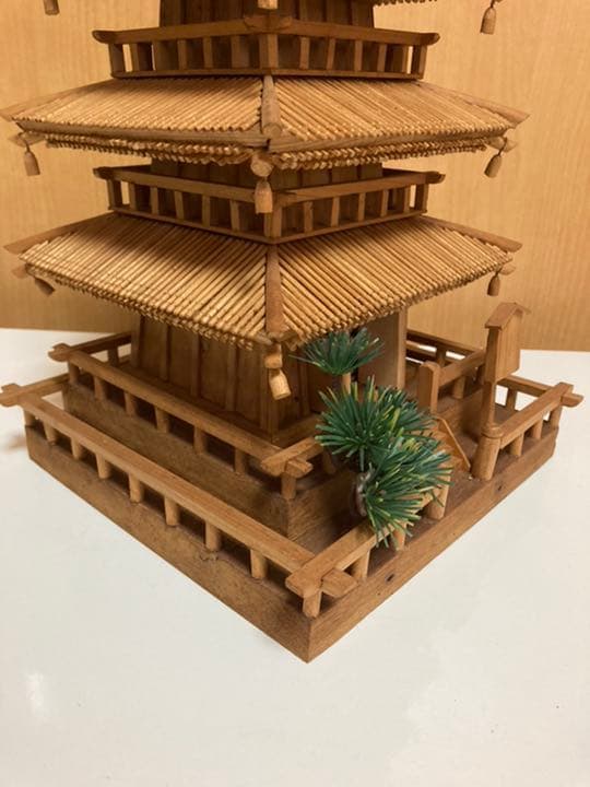 五重塔　爪楊枝アート