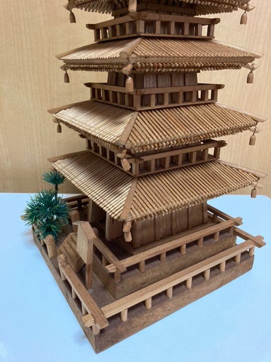 五重塔　爪楊枝アート