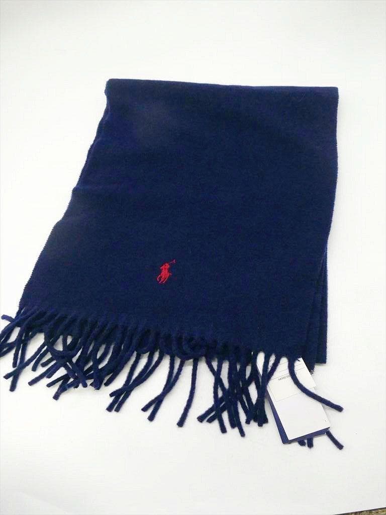 [3488］タグ付き未使用　＊ポロラルフローレン＊　カシミア100％　マフラー