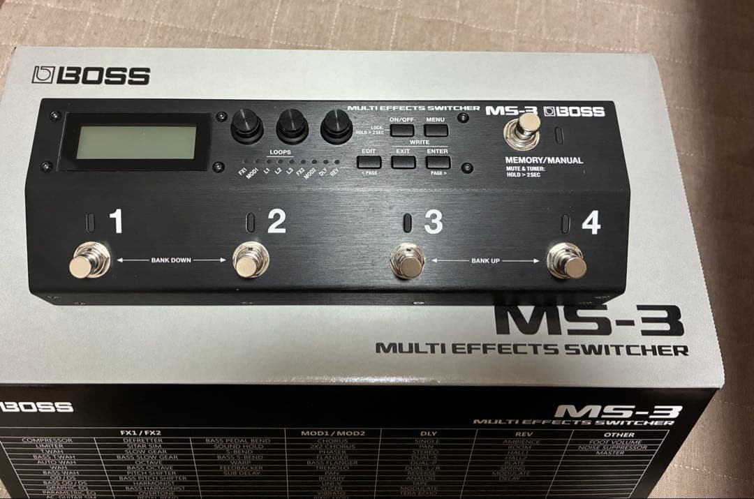 【美品】BOSS MS-3 Multi Effects Switcher