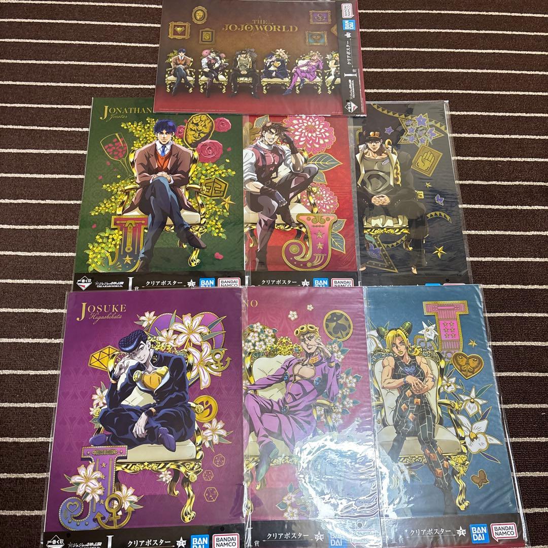 一番くじ　ジョジョの奇妙な冒険 もちもちもっち2種＋フィギュアコンプ　ポスター