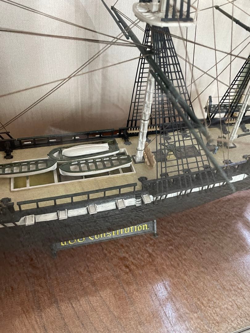 （地域限定）USS Constitution ヴィンテージハンドメイド　模型船