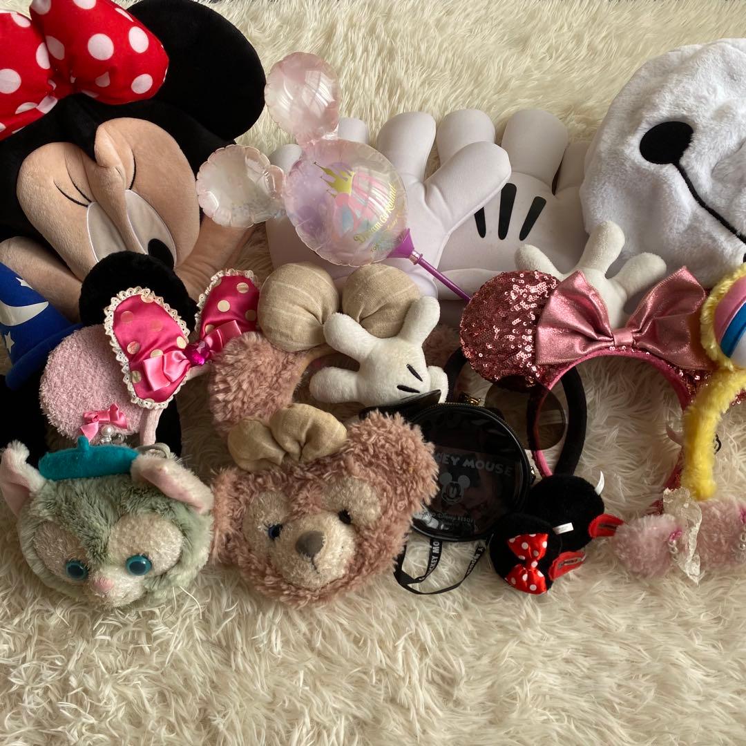 ディズニーグッズ まとめ売り カチューシャ ポーチ　キャップ　パッチンどめなど