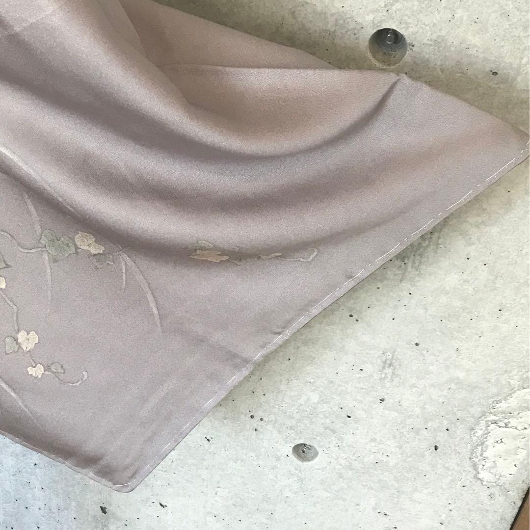 正絹　訪問着　蔓葉薄柄　袷　裄68