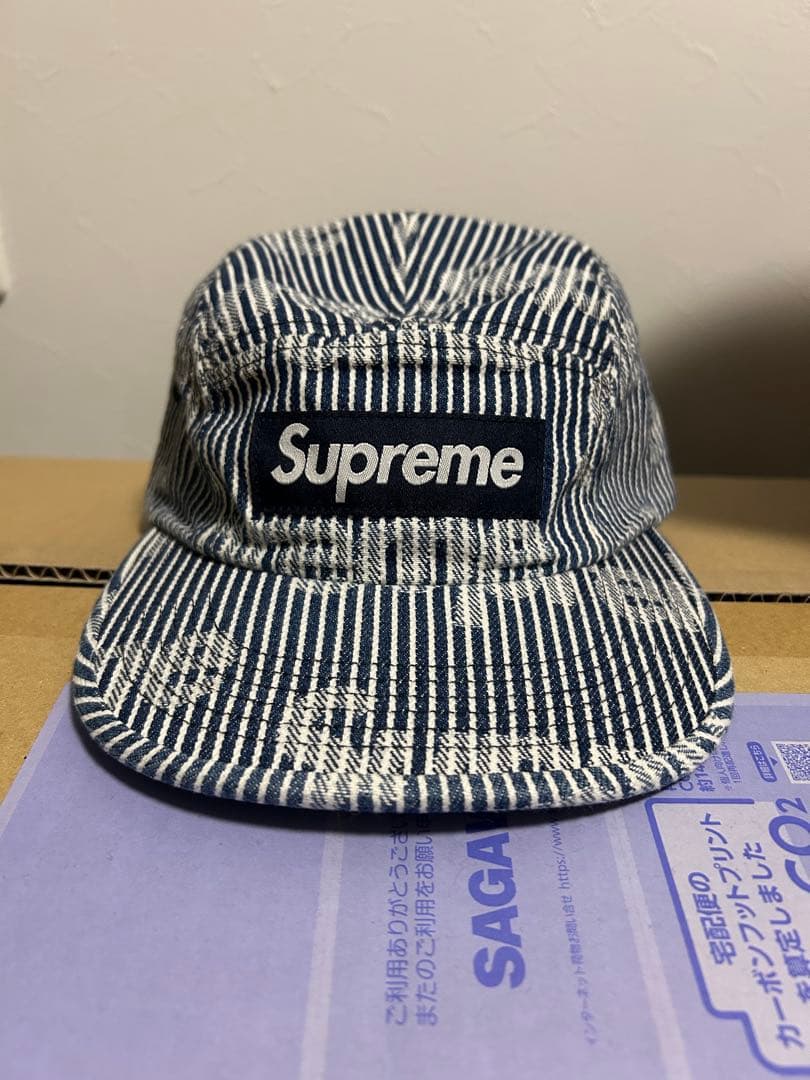 帽子 Supreme Denim Camp Cap \"Stripe\"