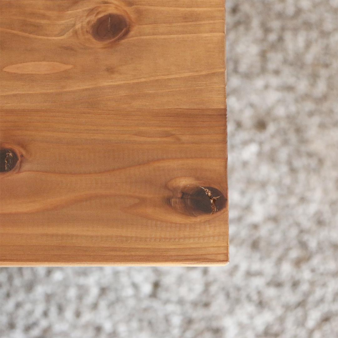 パソコンデスク 机 木製 無垢材（幅120×奥行70×厚さ2.5）