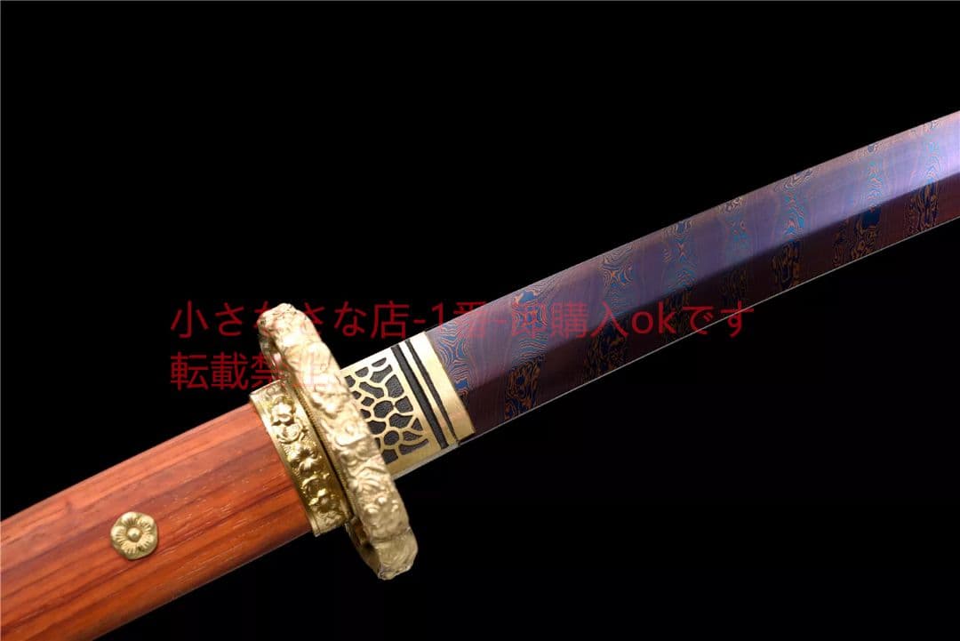 模様鋼【桜太刀】武具　刀装具　日本刀　模造刀 居合刀 肋差
