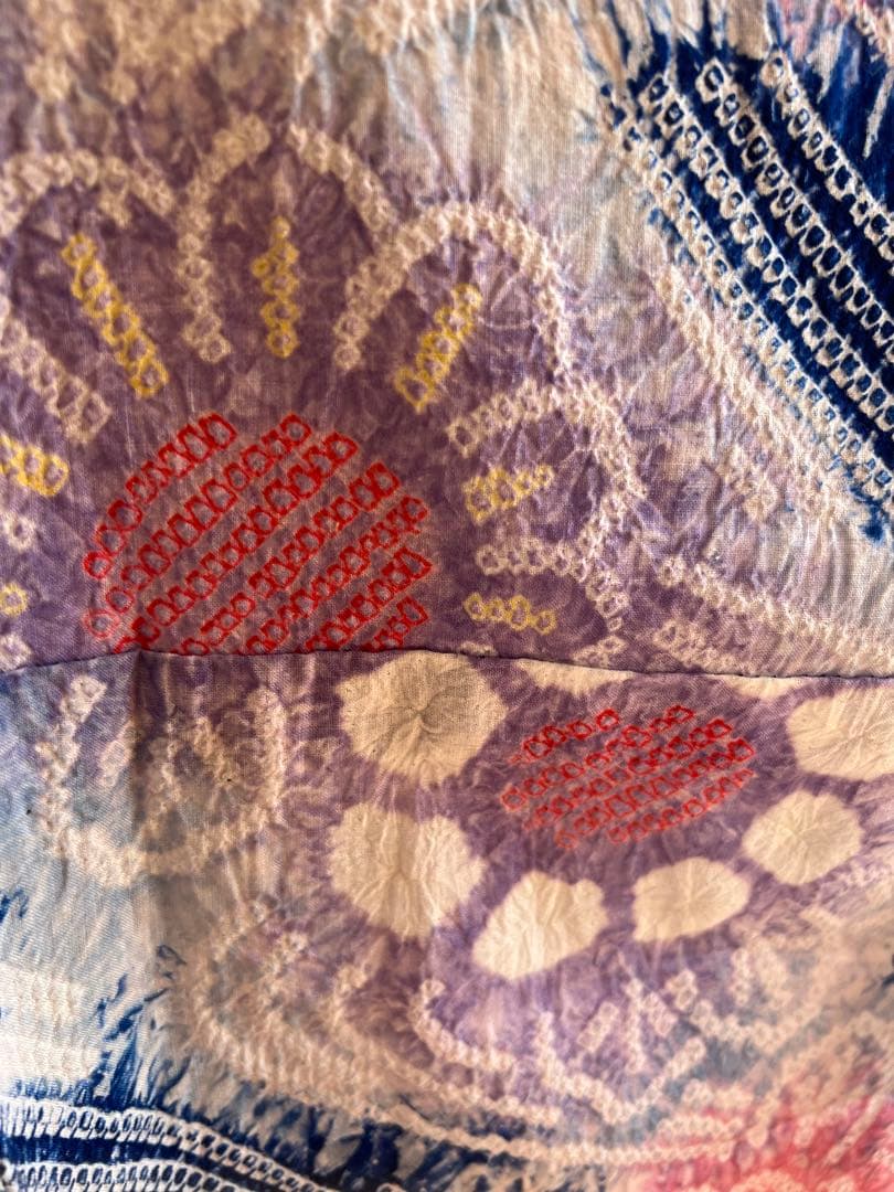 タイムセール　夏物　浴衣　有松鳴海絞り　伝統工芸品　綿　夏　祭り　ゆかた　美品