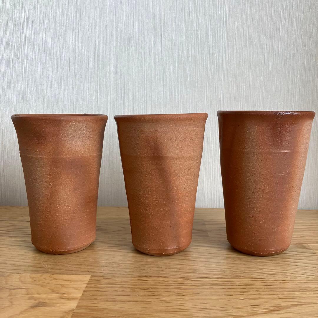 備前焼　緋襷　ビアマッグ　フリーカップ