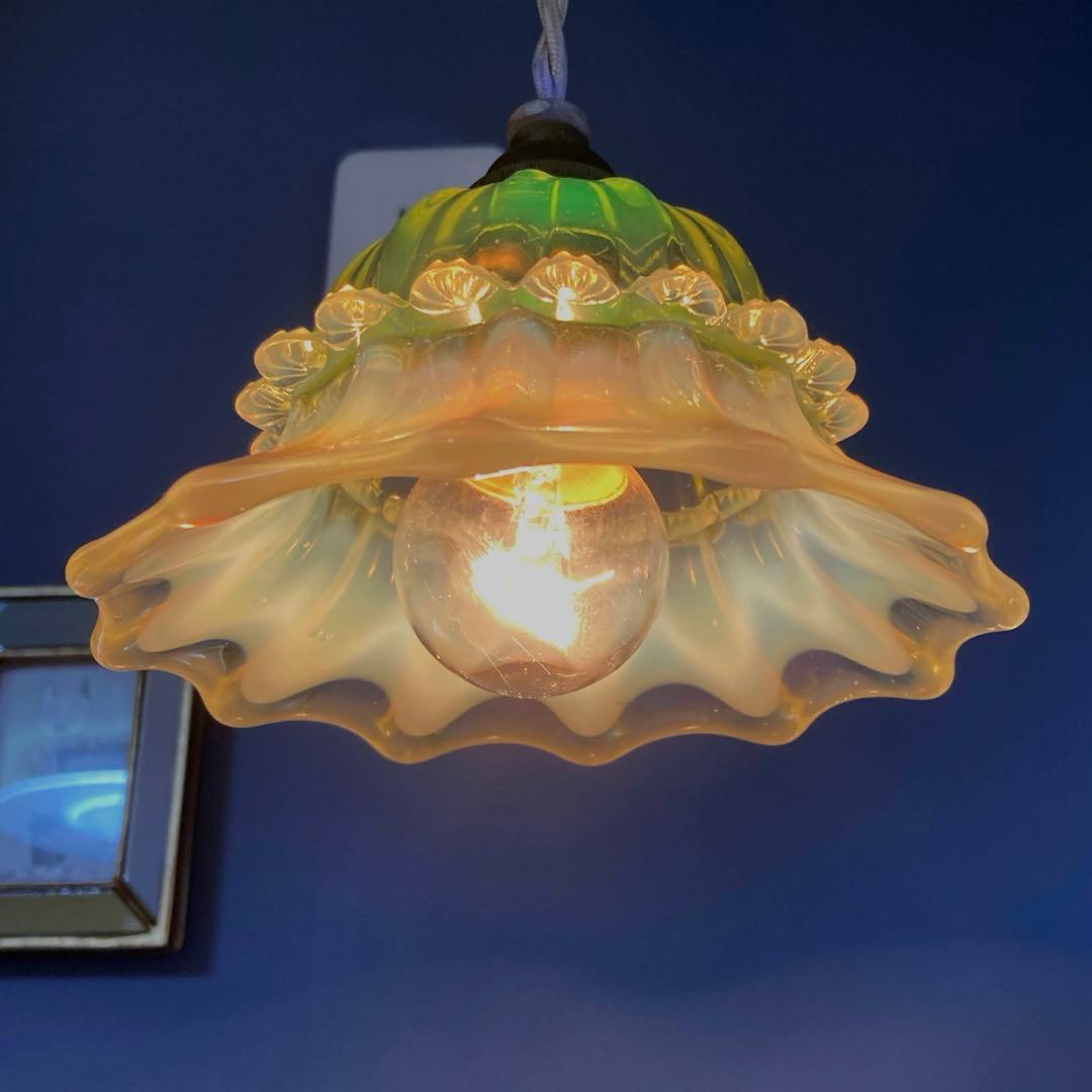 ヴァセリンガラス　【John Walsh】　シェードとランプスタンド　☆専用☆