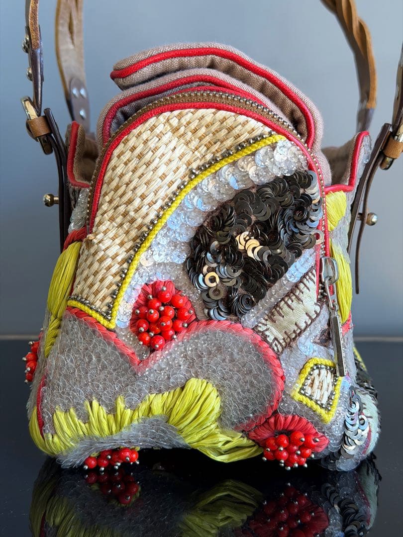 未使用　JAMIN PUECH ジャマンピュエッシュ　ビーズ　ショルダー　タグ有