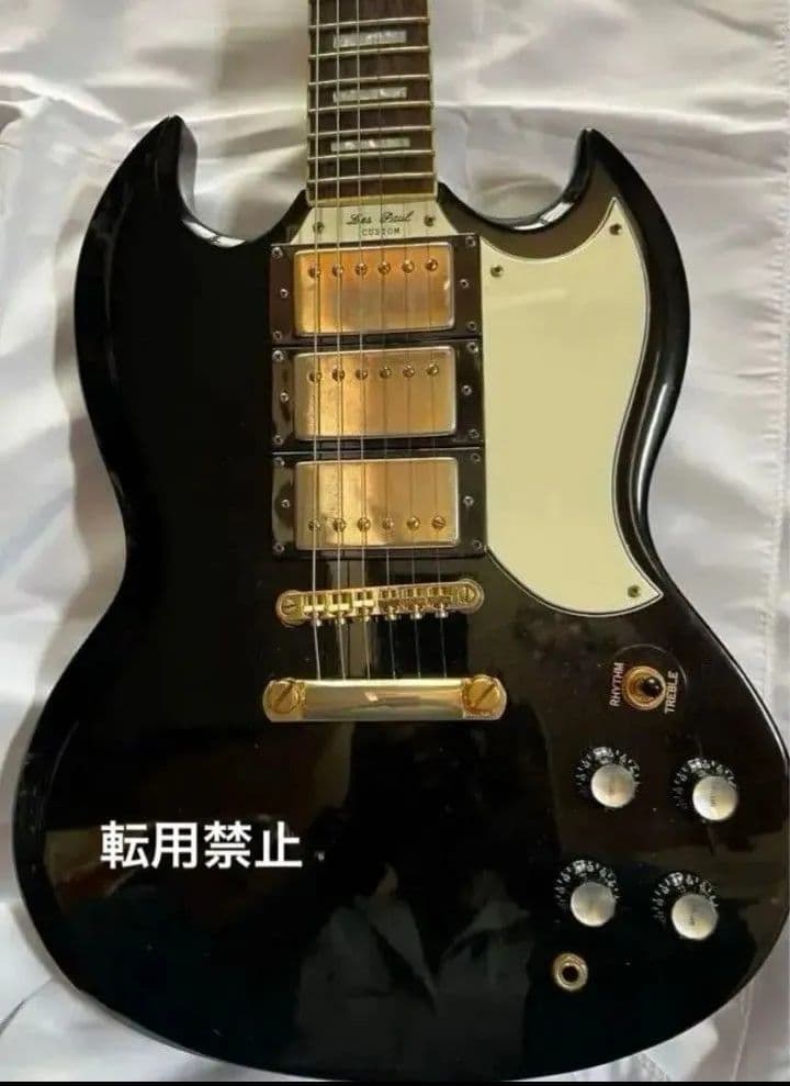 エピフォン ＊ Ｇ−４００CUSTOM 3PUタイプ・ブラック