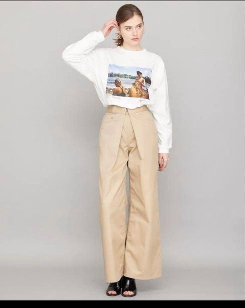 約3万円★JOHN LAWRENCE SULLVAN フロントホックワイドパンツ