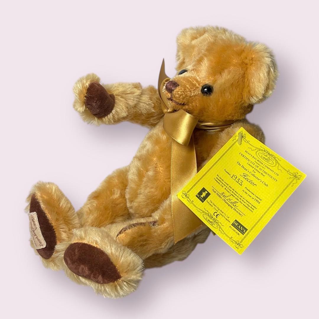 稀少品　初回品　ディーンズ社　ヴィンテージ　ベア　１９９４年　ヘクター　バッチ付