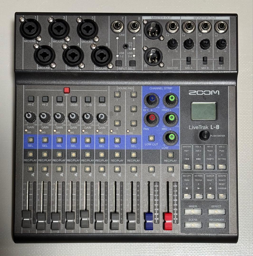 ZOOM LiveTrak L-8 ＋ 純正キャリングバッグCBL-8