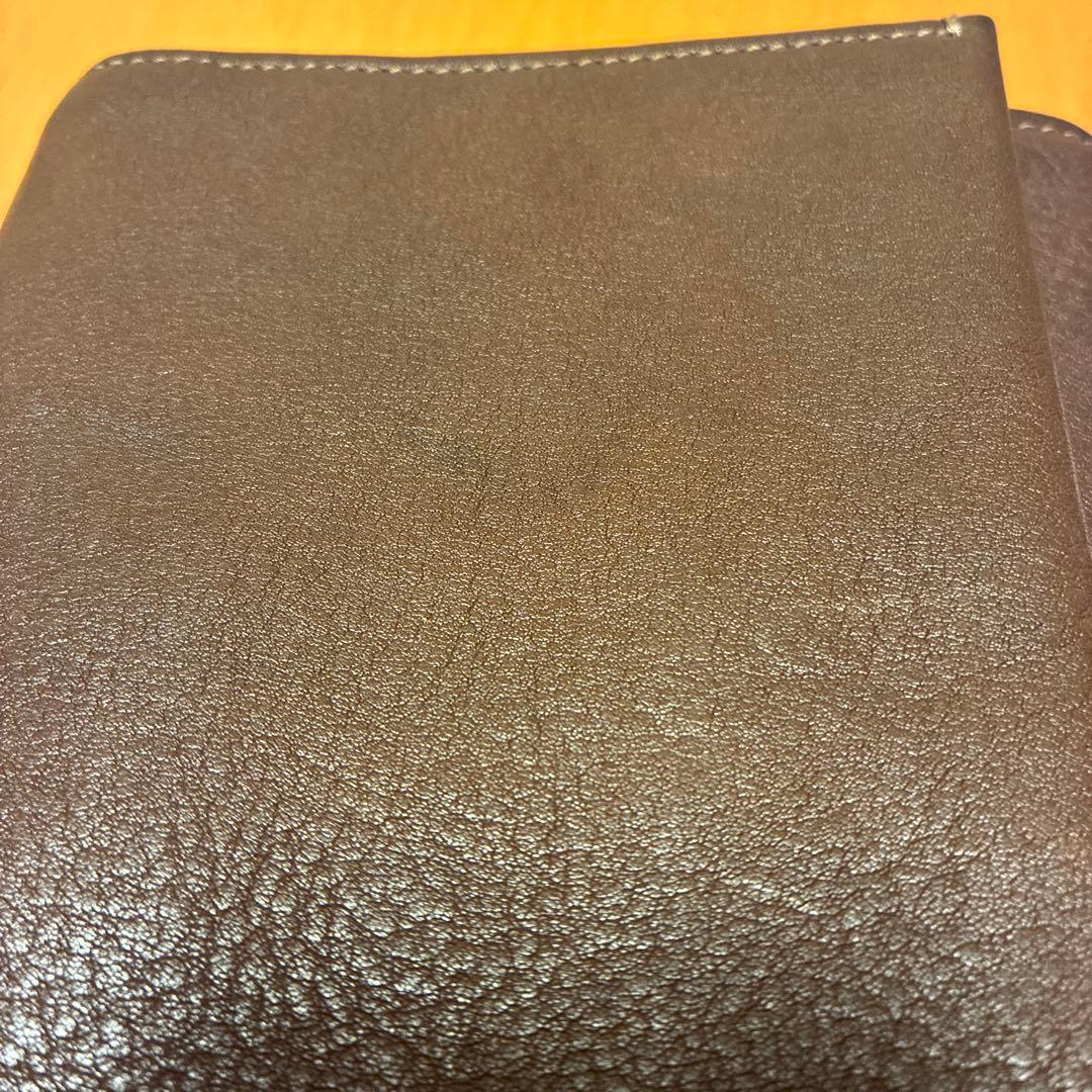 土屋鞄　トーンオイルヌメ マルチポケットバイブル手帳　焦茶