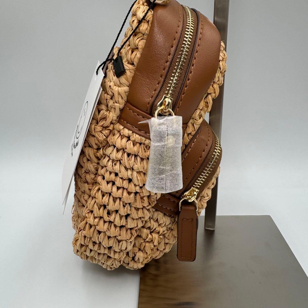 アニヤハインドマーチ ラフィア調 ESSENTIALS ショルダーバッグ