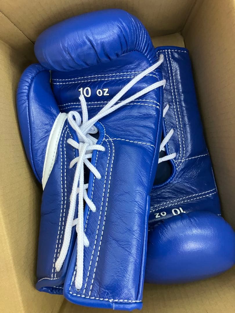 Winning ボクシンググローブ 10oz 青　ヒモ