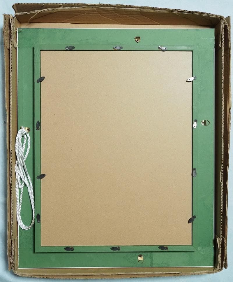 【値下げ】油絵　風景画　千住博　ウォーターフォール　F６号　額付き　手描き　肉筆