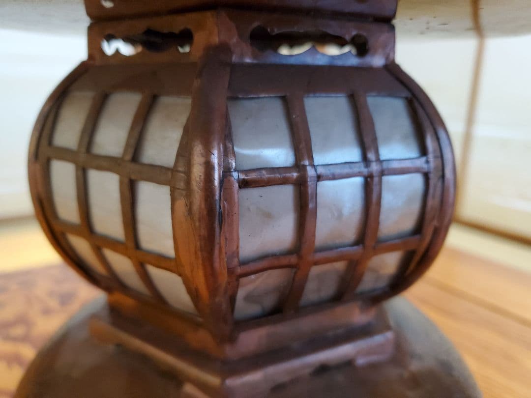 灯籠　銅製　年代物　アンティーク　美品　骨董品　置物　No.6