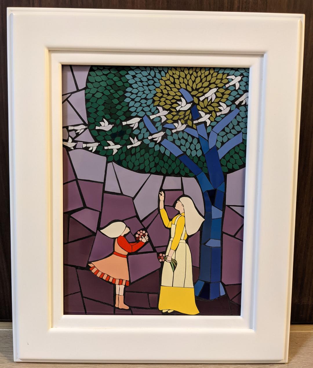 額絵　モザイクタイル　「希望」F4号