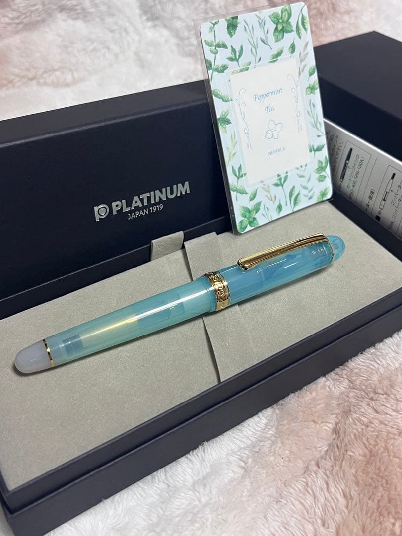 ☆限定 新品未使用 ノンブル ペパーミントティー 万年筆 ニブF 細字☆