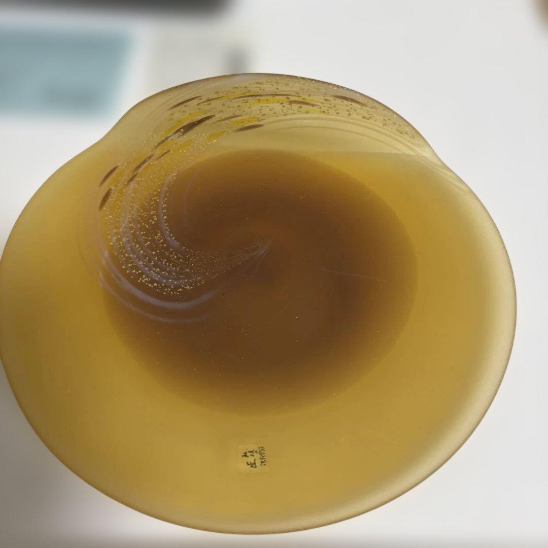 玻璃の匠 山下富生 マルティガラス硝子皿×2