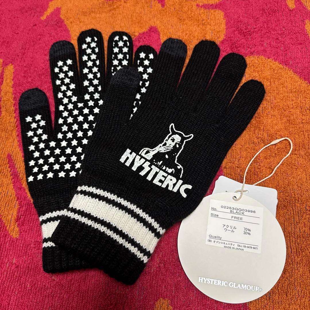 HYSTERIC GLAMOUR EVIL ニットグローブ