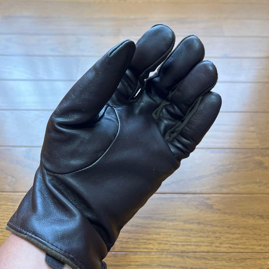 Polo by Ralph Lauren ブラウンレザー手袋