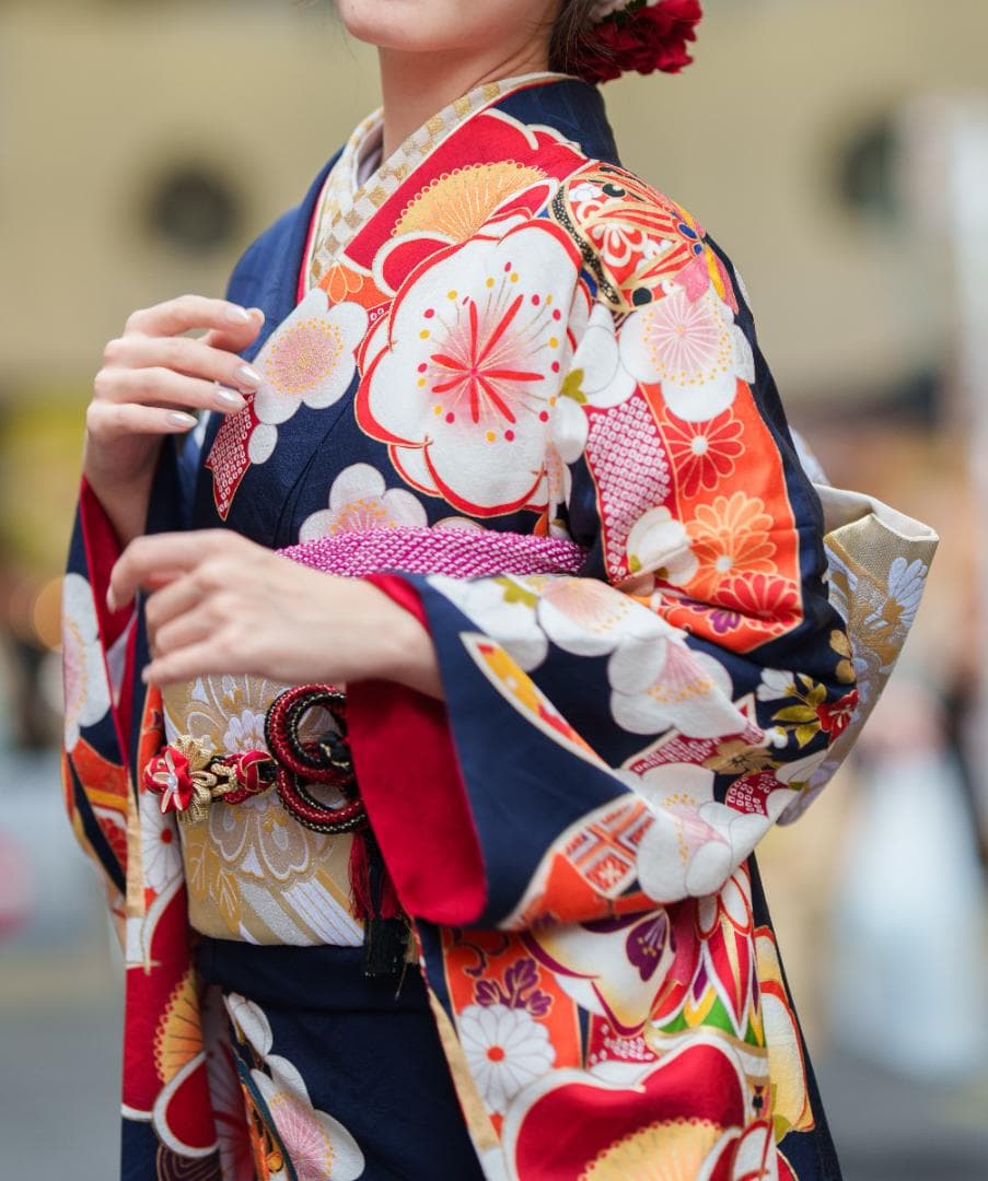 ≪美品≫　正絹振袖９点フルセット【671】【160cm~170cmの方用】