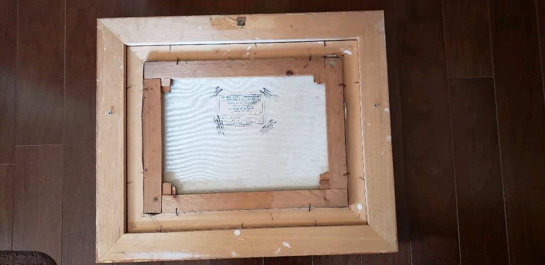 画家Silvio Di Volo イタリア　絵サイズ30x40額サイズ60x49