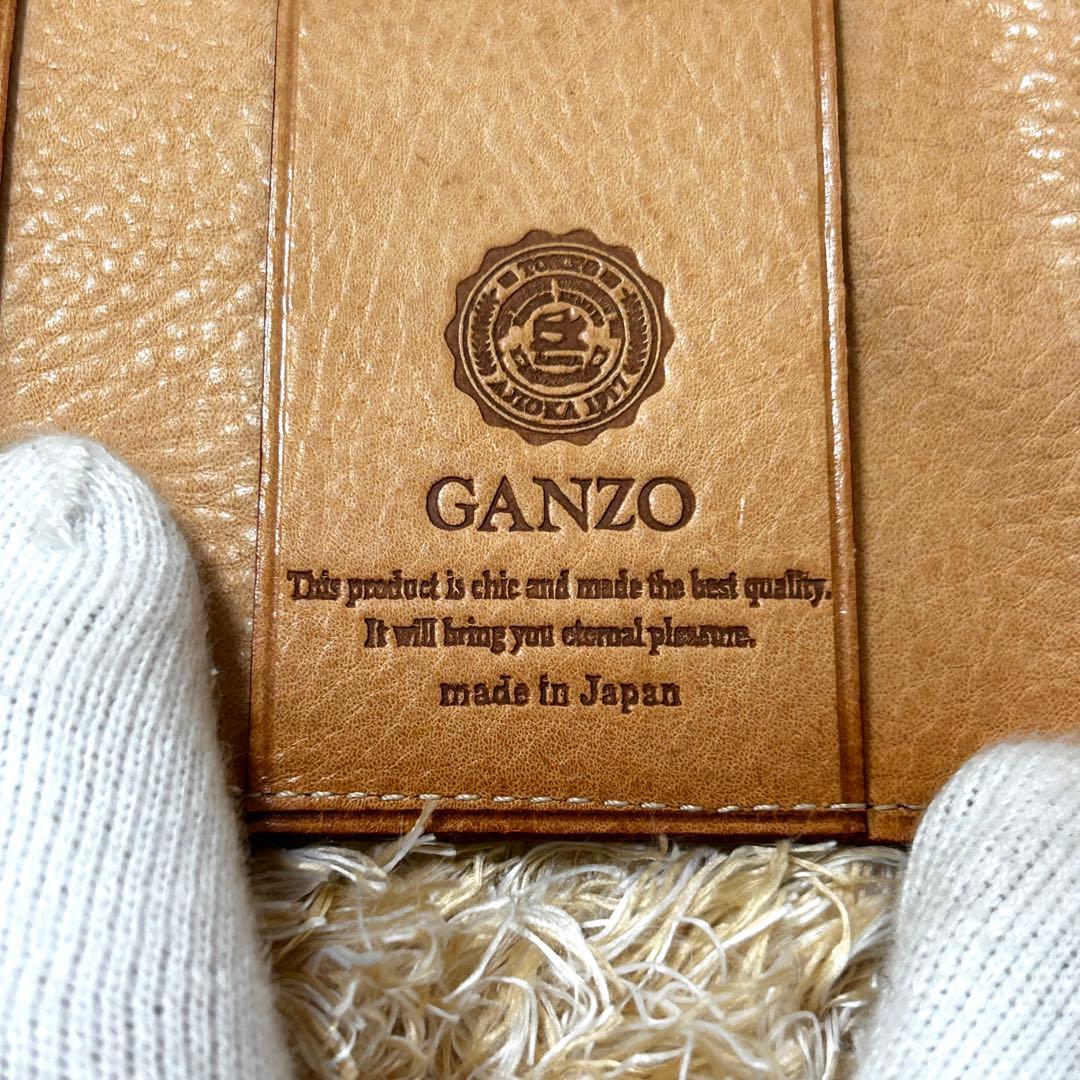 極美品✨ GANZO ブライドルレザー 4連 キーケース ダークブラウン