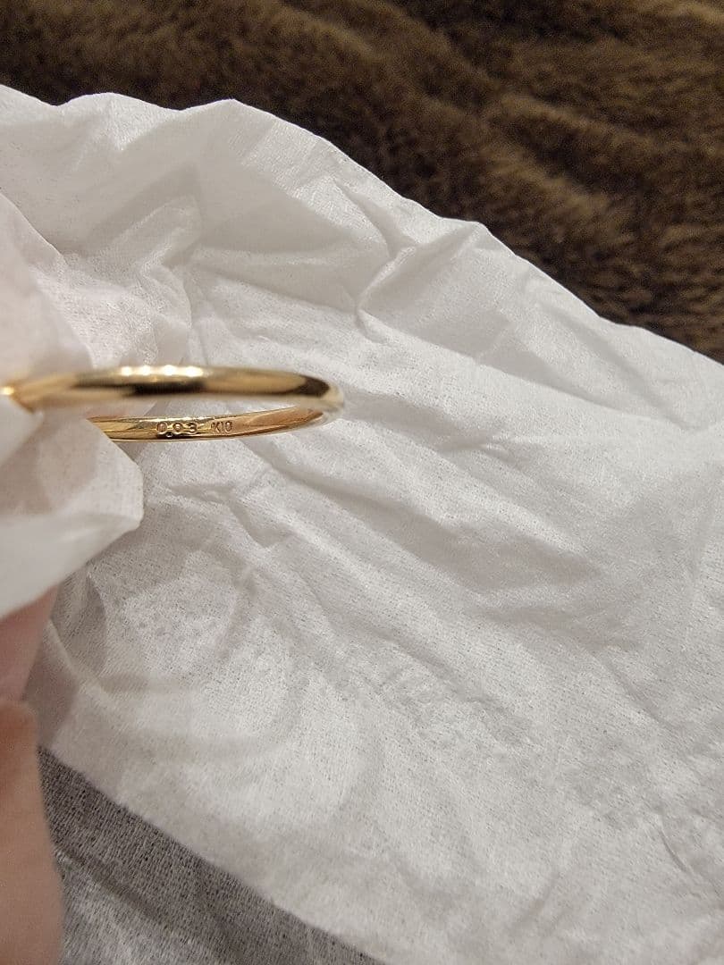 agete　K10リング11号