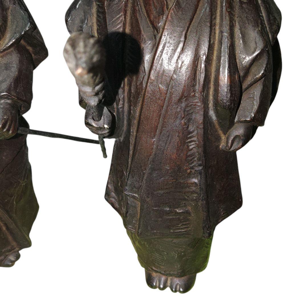 彫金家　樋口芳山　高砂銅製置物