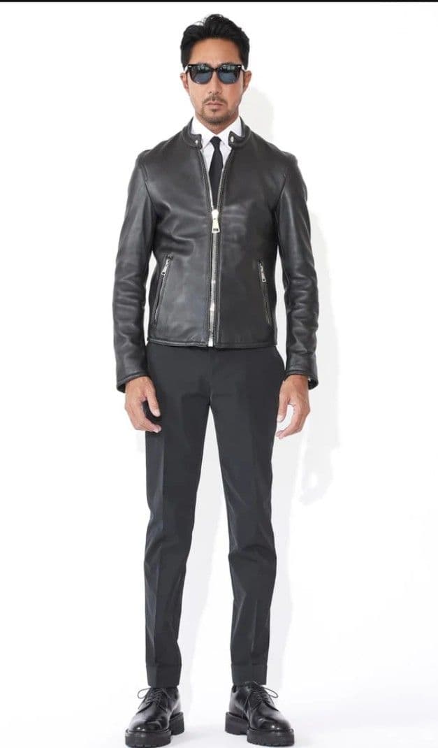 干場義雅 DRESSTERIOR ドレステリア レザーライダース ブラック