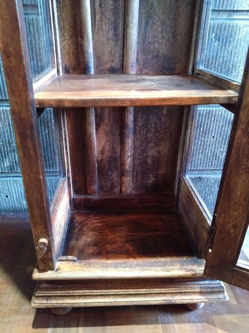 Old Maison 製　ヴィンテージ家具　木製キャビネット　飾り棚　引き取り可