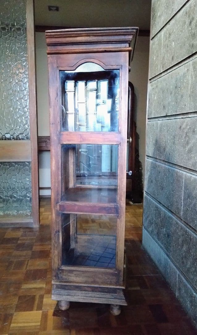 Old Maison 製　ヴィンテージ家具　木製キャビネット　飾り棚　引き取り可