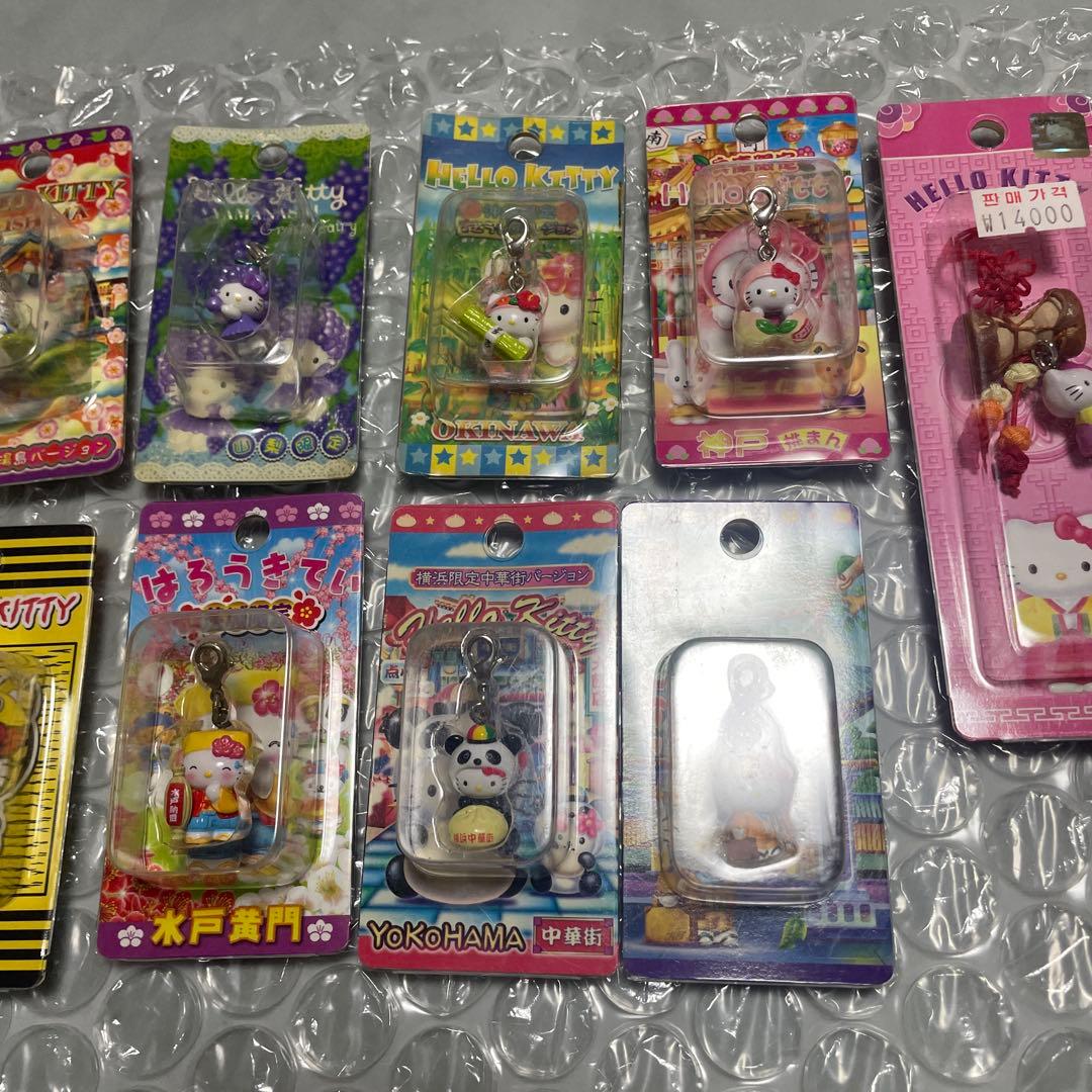 ご当地キティ ストラップ 13個&メモ帳　ハローキティ