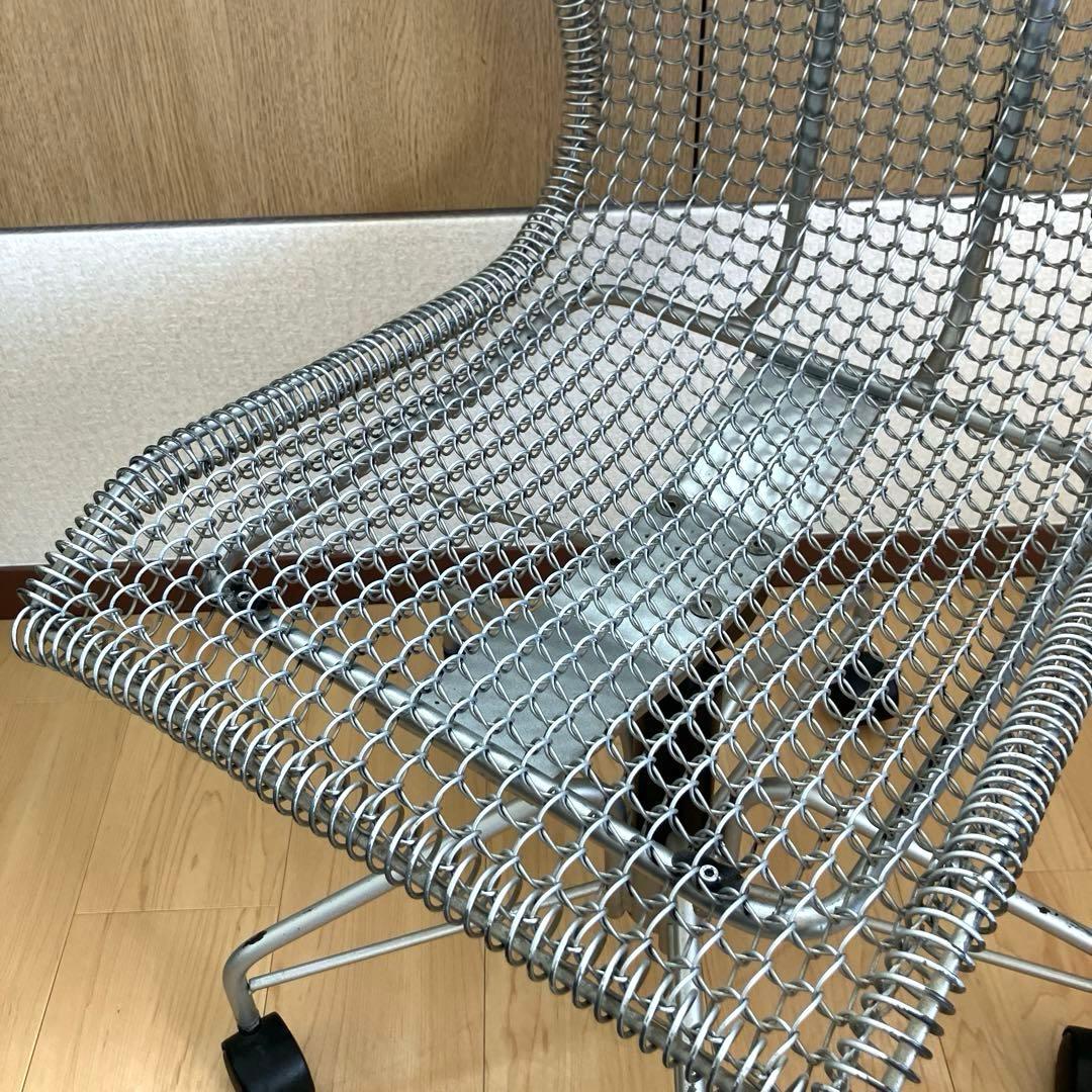 SPAIN インダストリアル ワイヤー メッシュ たチェア　昇降機能 椅子
