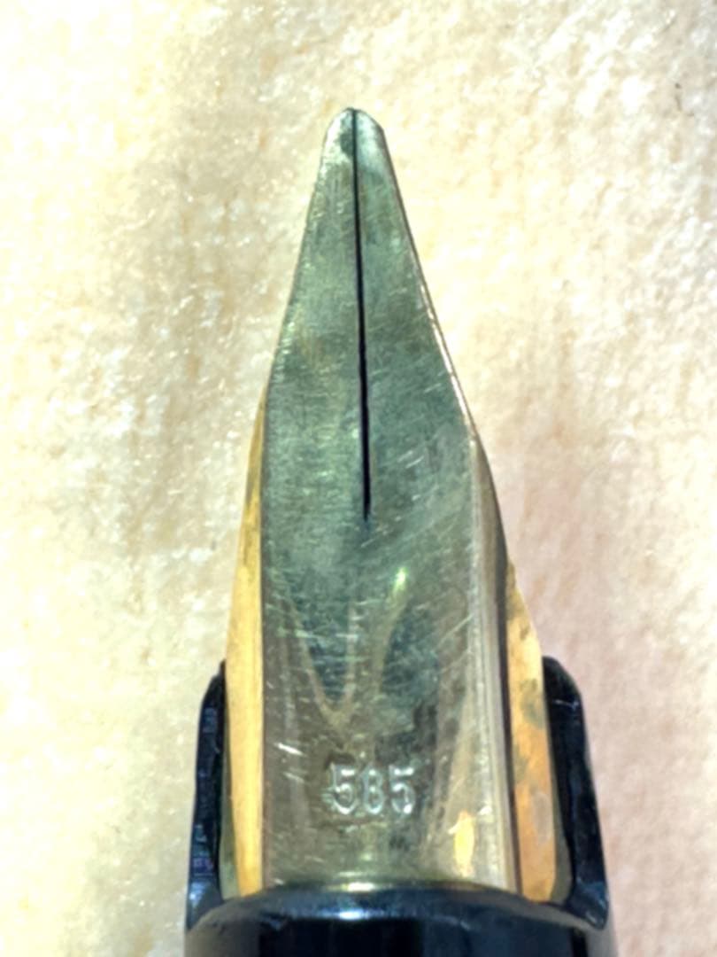 【美品】 MONTBLANC モンブラン 万年筆 585 金ペン先