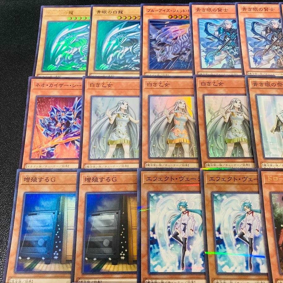 d137遊戯王 青眼の白龍 大会優勝構築 構築済みデッキ スリーブ付