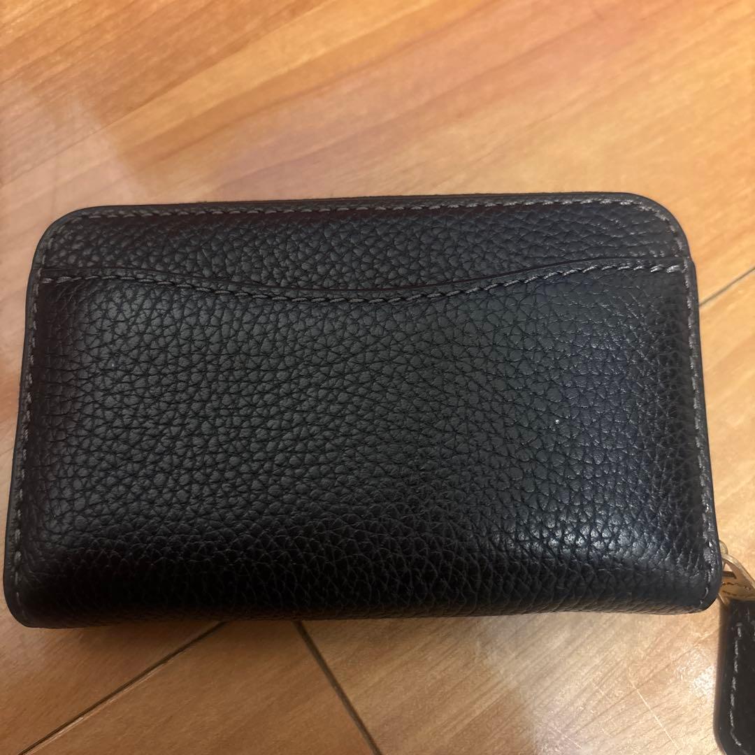 COACH PEBBLED LEATHER 小銭入れ カードケース BK